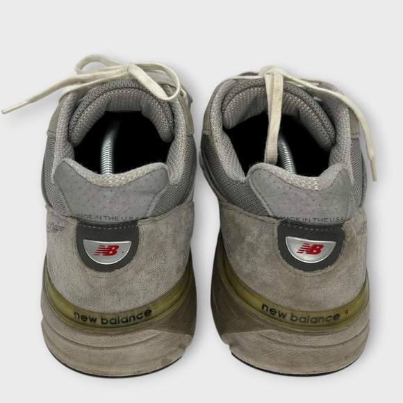 New Balance 990v4 Size 14 M990GL4 Gray Made In USA Gray Suede Classic Fair Cond - Picture 4 of 7